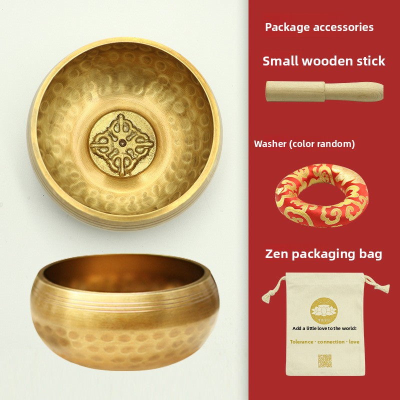 Zensoullab Nepal Handmade Buddha Sound Bowl Himalaya Bowl Meditation Yoga Healing Sound Bowl Xizang Practice Chanting Copper Bowl