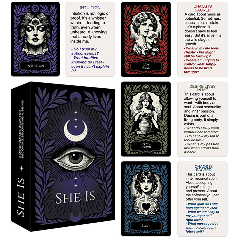 zensoullab 52 Cards of Spiritual Healing Positive Mindfulness Affirmation Cards Self-Care Emotional Cards