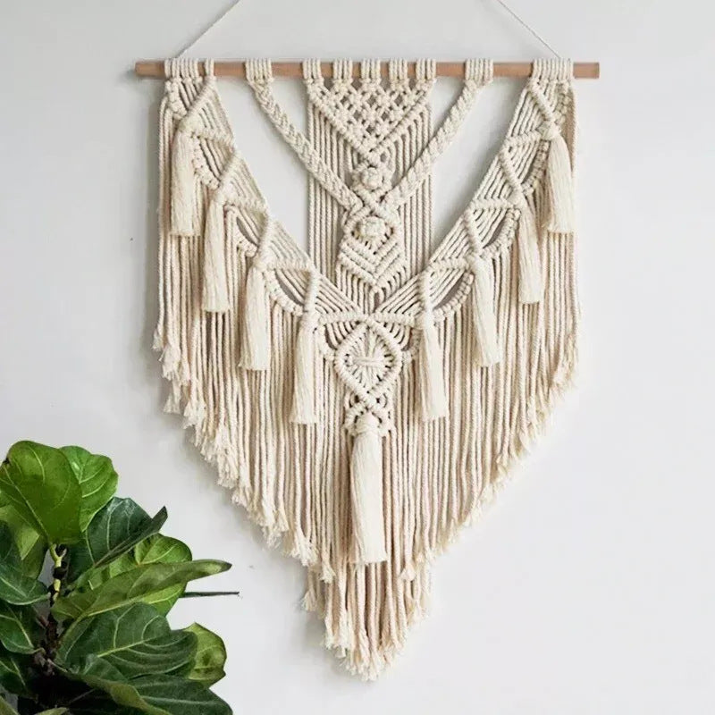 zensoullab Bohemian DIY Handwoven Tapestry Tassel Home Wall Decoration Hanging Ornament Homestay Decor
