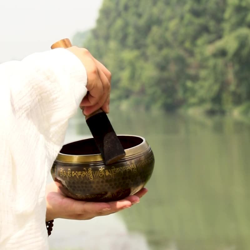 zensoullab Nepal Sutra Singing Bowl Tibetan Singing Bowl Buddha Sound Bowl Buddha Sound Bowl Singing Bowl Yoga Meditation Healing Singing Bowl