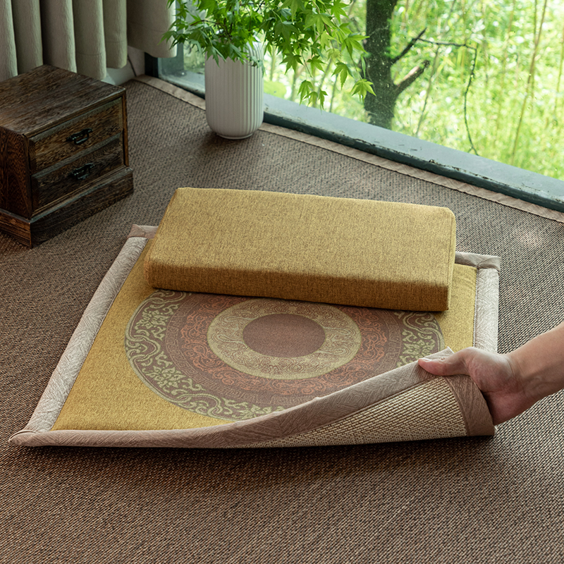 zensoullab Double-Sided Meditation Cushion Home Meditation Cushion Meditation Seat Cushion Thickened Meditation Cushion Meditation Cushion