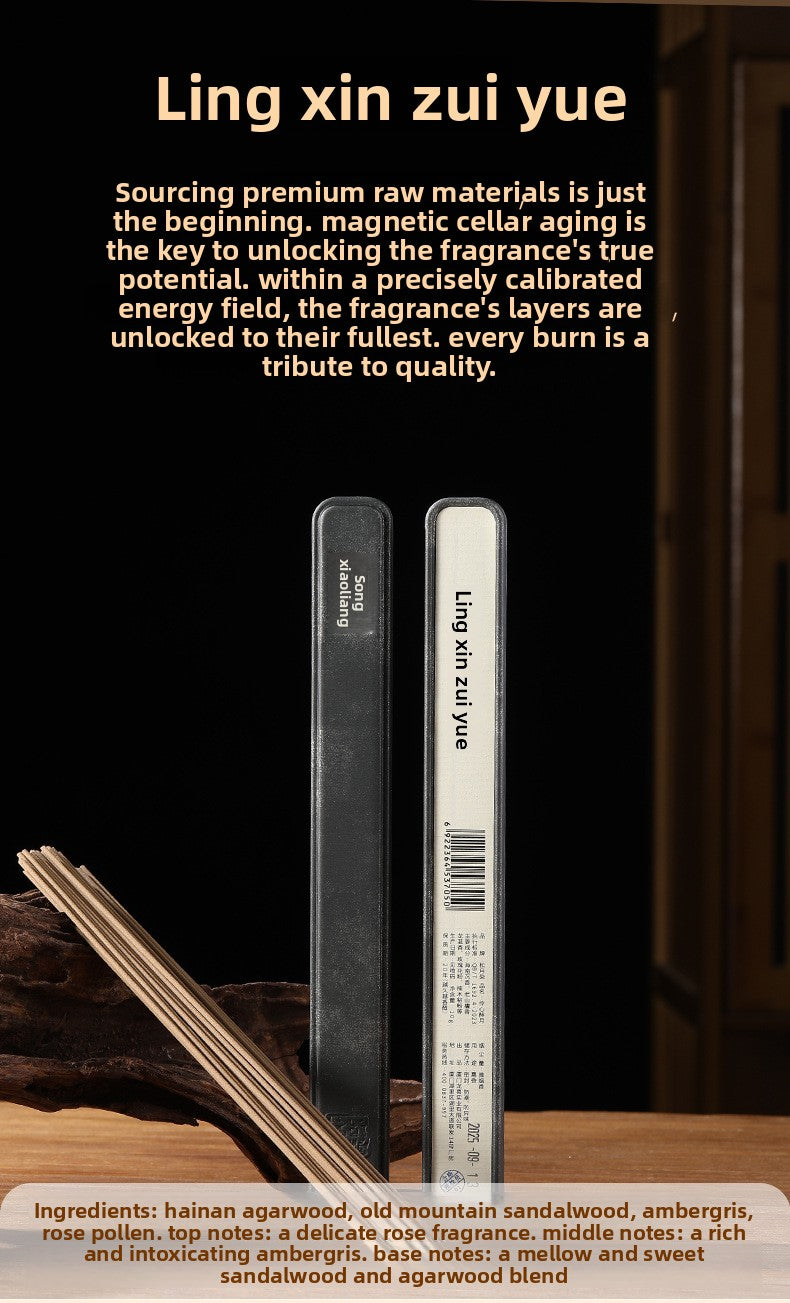 zensoullab Incense Sticks Agarwood Sandalwood Goose Pear Incense Indian Old Mountain Sandalwood Hainan Agarwood 10g Gift Box