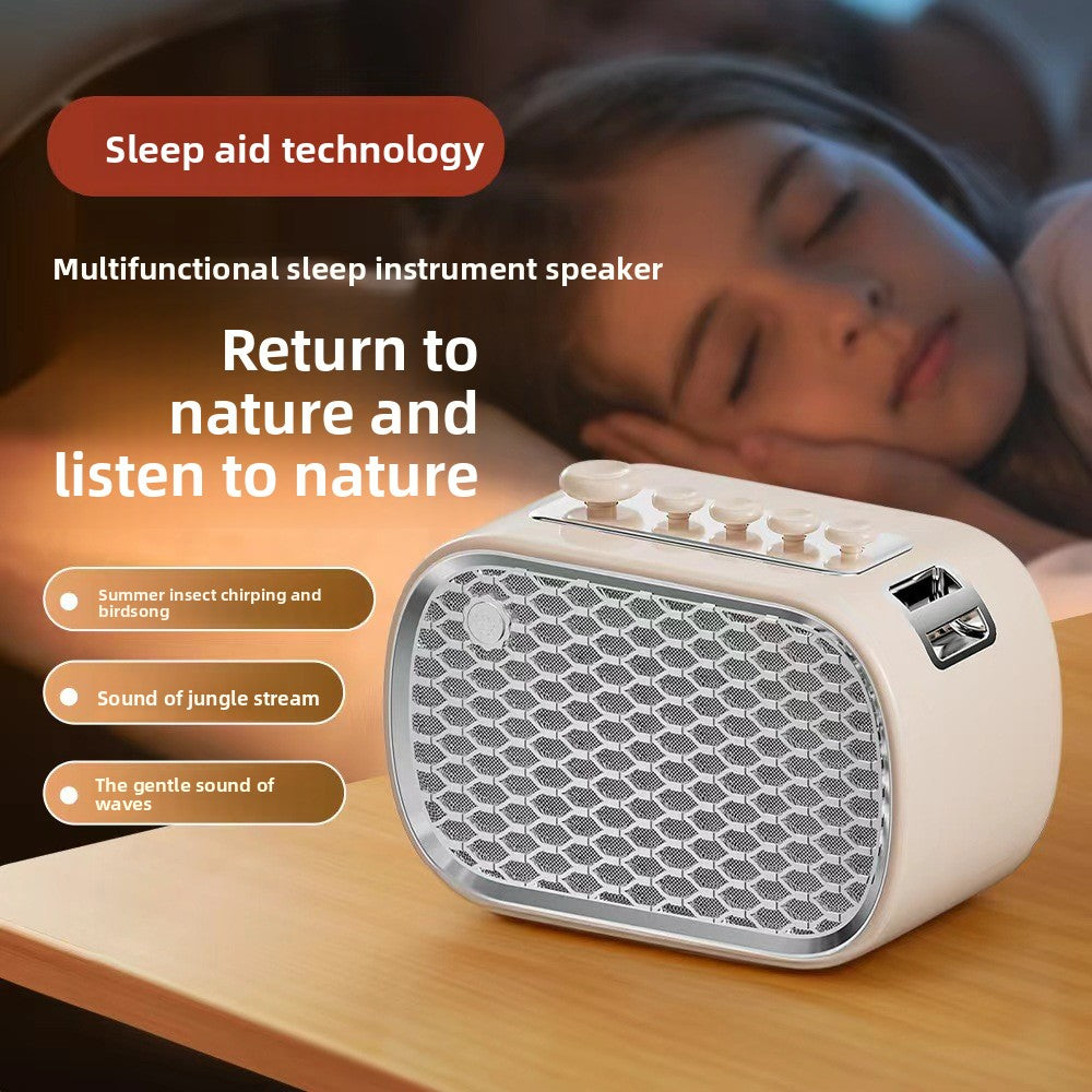 zensoullabP13 Multifunctional Sleep Instrument Speaker White Noise Gift Wireless Bluetooth Speaker Desktop Bedside Retro