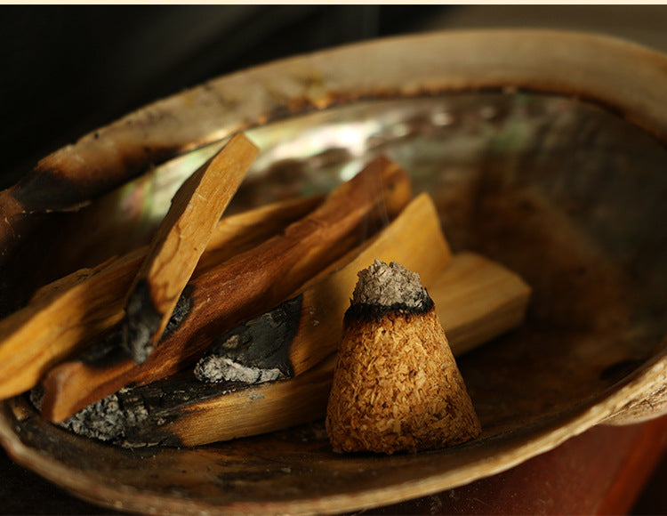 zensoullab Natural Peruvian Santomota Incense Cones Long-lasting Fragrance for Bedroom Aromatherapy Indoor Wooden Incense