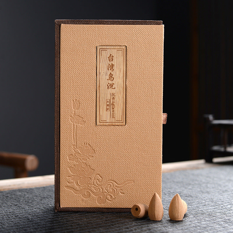 zensoullab Natural Backflow Incense Pellets Agarwood Tower Incense Cones Sandalwood Incense Home Indoor Air Purification Incense Burner Aromatherapy Gift