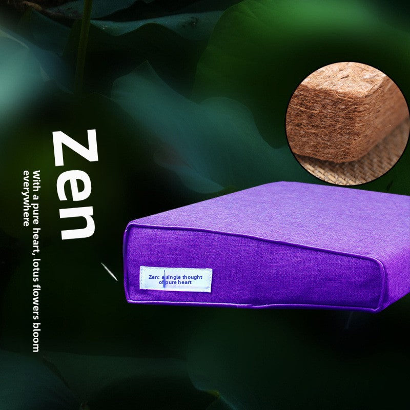 Zensoullab Meditation Cushion Meditation Cushion Coconut Palm Folding Meditation Static Cushion Home Kneeling Buddha Worship Thickened Plate Cushion Upper Cushion