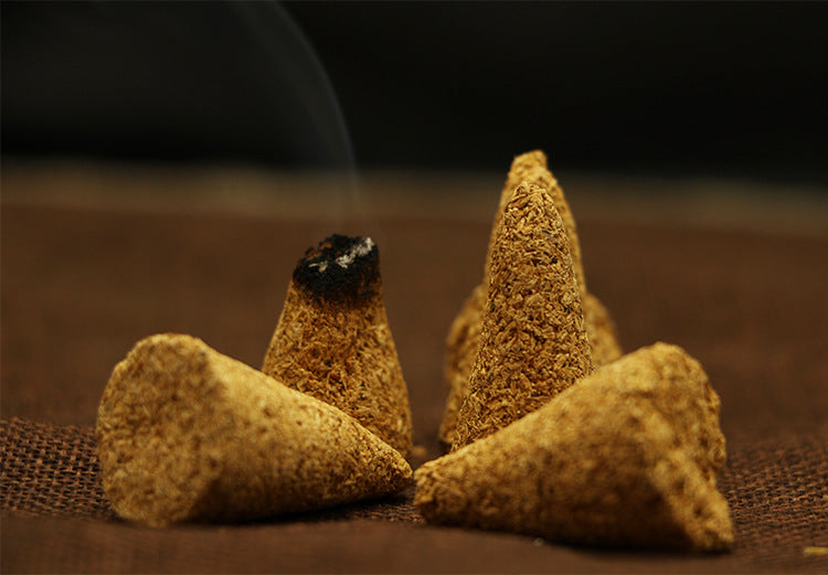 zensoullab Natural Peruvian Santomota Incense Cones Long-lasting Fragrance for Bedroom Aromatherapy Indoor Wooden Incense