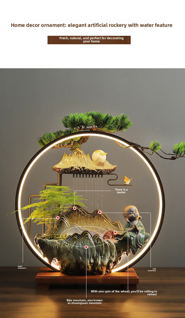 zensoullab Flowing Water Ornament Home Backflow Incense Chinese Style Backflow Incense Burner Living Room Humidifier Office Housewarming New Home Opening Gift