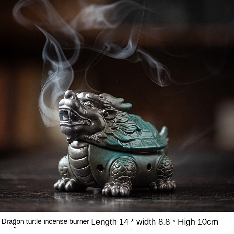 zensoullab Kirin Incense Burner Wealth-Attracting Divine Beast Agarwood Sandalwood Tea Table Home Indoor Incense Ceremony New Chinese Zen Ceramic Ornament