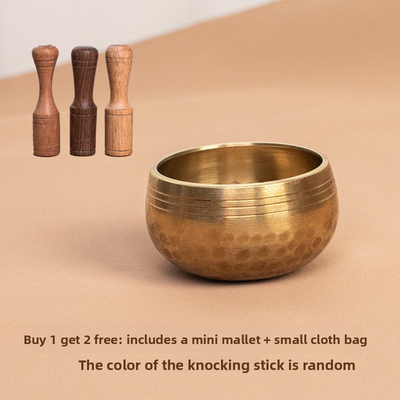 zensoullab Nepal Mini Singing Bowl Sanskrit Bowl Yoga Meditation Bowl Copper Chime Meditation Healing Copper Bowl Ornament