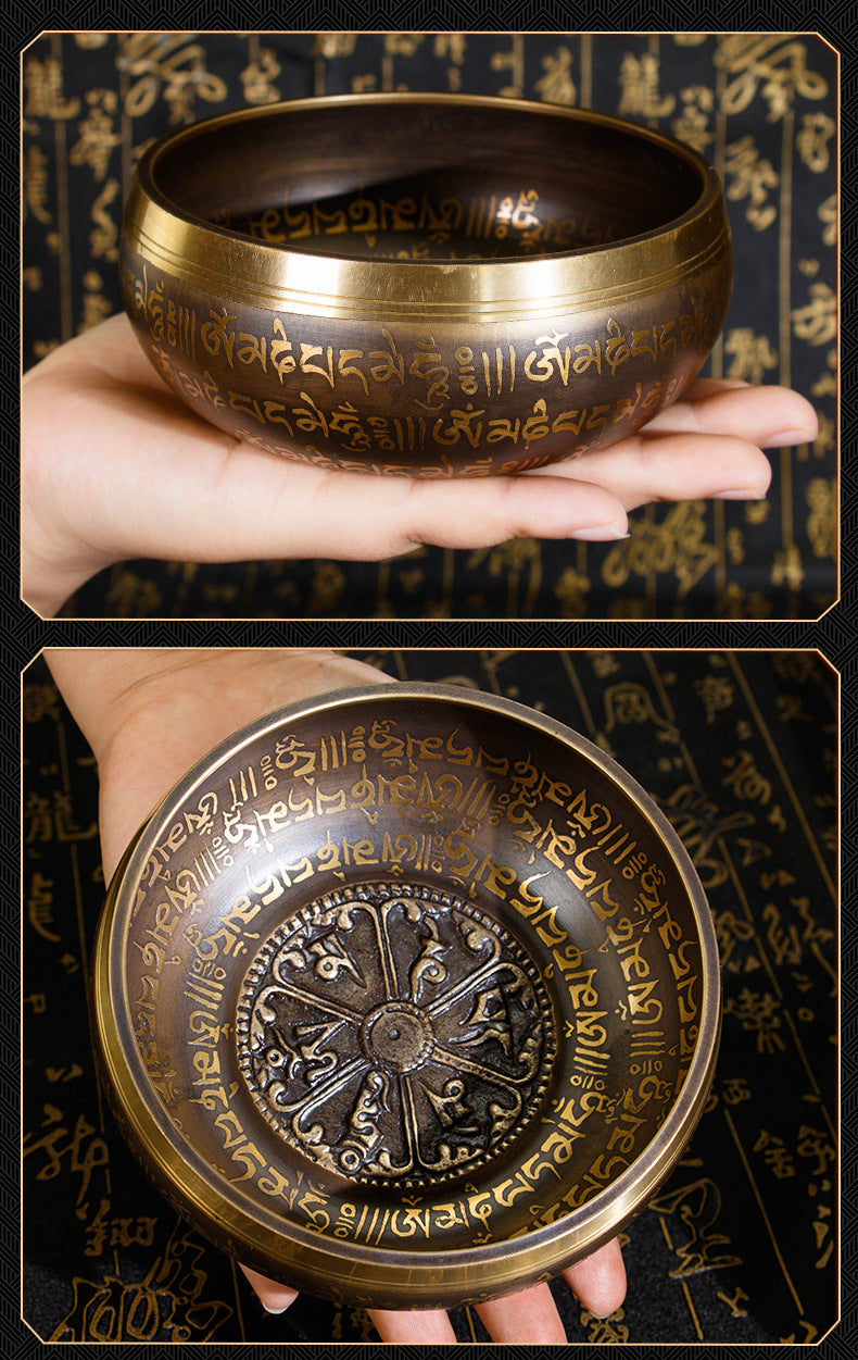 zensoullab Nepal Handmade Singing Bowl Buddha Sound Bowl Yoga Healing Meditation Bowl Tibetan Singing Bowl Buddha Sound Bowl Buddhist Supplies
