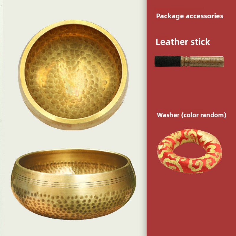 Zensoullab Nepal Hammer Pattern Himalaya Bowl Buddha Sound Bowl Yoga Meditation Bowl Xizang Buddha Sound Bowl Ear Cleaning Healing Sound Bowl 8cm