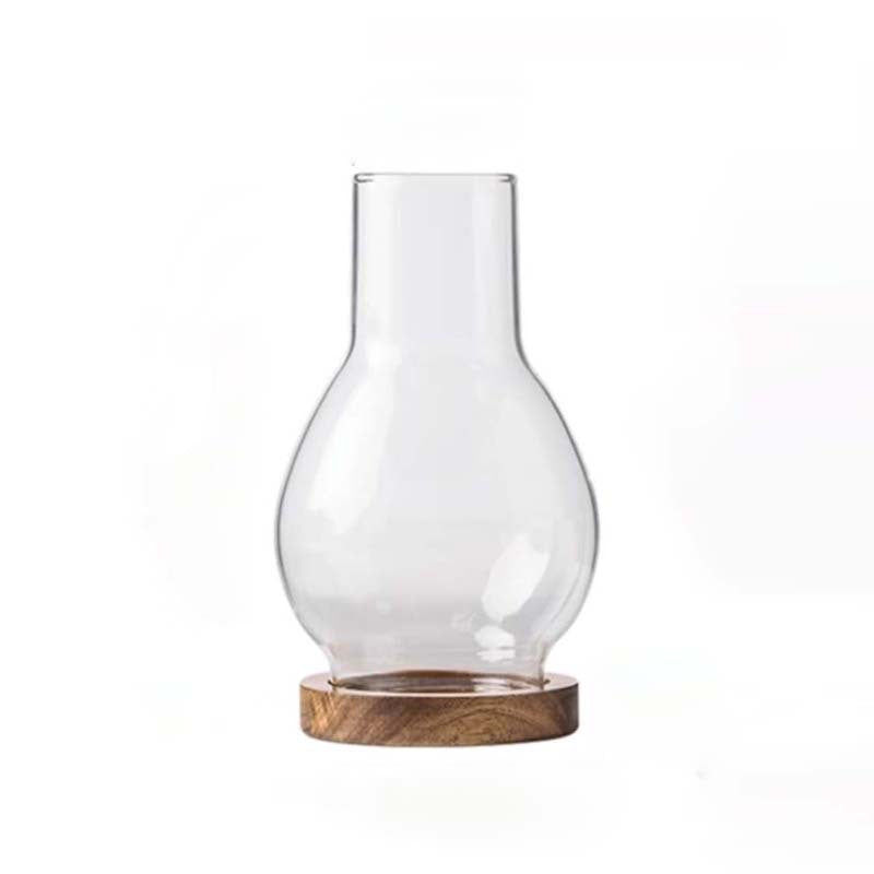 zensoullab Zen Candle Holder Windproof Glass Lampshade Chinese Retro Style Home Aromatherapy Wax Light Tea Room Decorative Ornament
