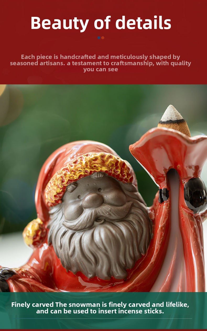 zensoullab Christmas Backflow Incense Burner