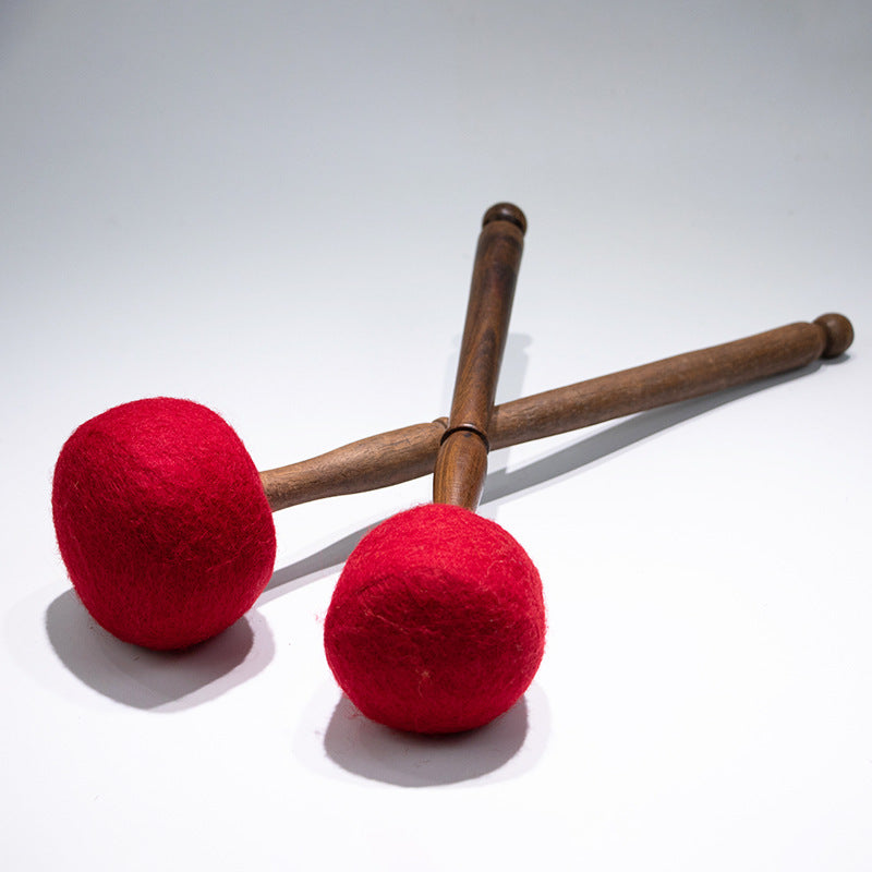 zensoullab Direct Supply Nepal Handmade Velvet Cloth Knocking Stick Tibetan Singing Bowl Hammer Bowl Stick Professional Healing Buddha Sound Bowl Knocking Stick