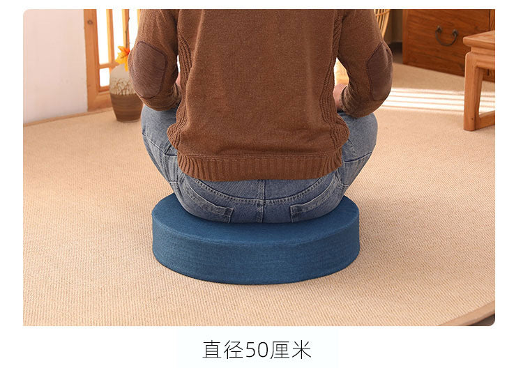 Zensoullab Japanese Style Tatami Mat Futon Cushion Thickened Stool Removable and Washable Window Cushion round Meditation Cushion Meditation Pray Cushion