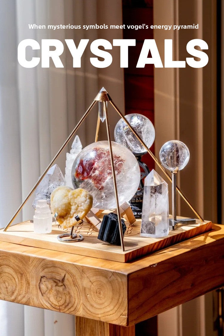 zensoullab Natural Vogel Crystal Pyramid Ornament Home Raw Crystal Energy Purification Amplifier Decorative Ornament