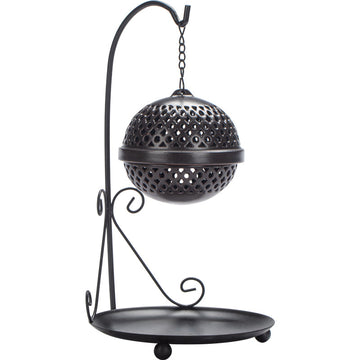 zensoullab Zen Hollow Backflow Incense Burner Aromatherapy Ball Hanging Burner Home Tea Ceremony Indoor Hanging Incense Holder Creative Ornament