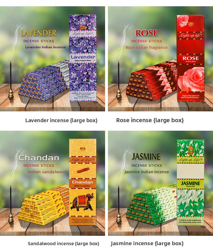 Zensoullab India Fragrant 30 Kinds of Fragrance Small Square Series Genuine Goods Imported Indian Aromatherapy Joss-Stick Handmade Incense