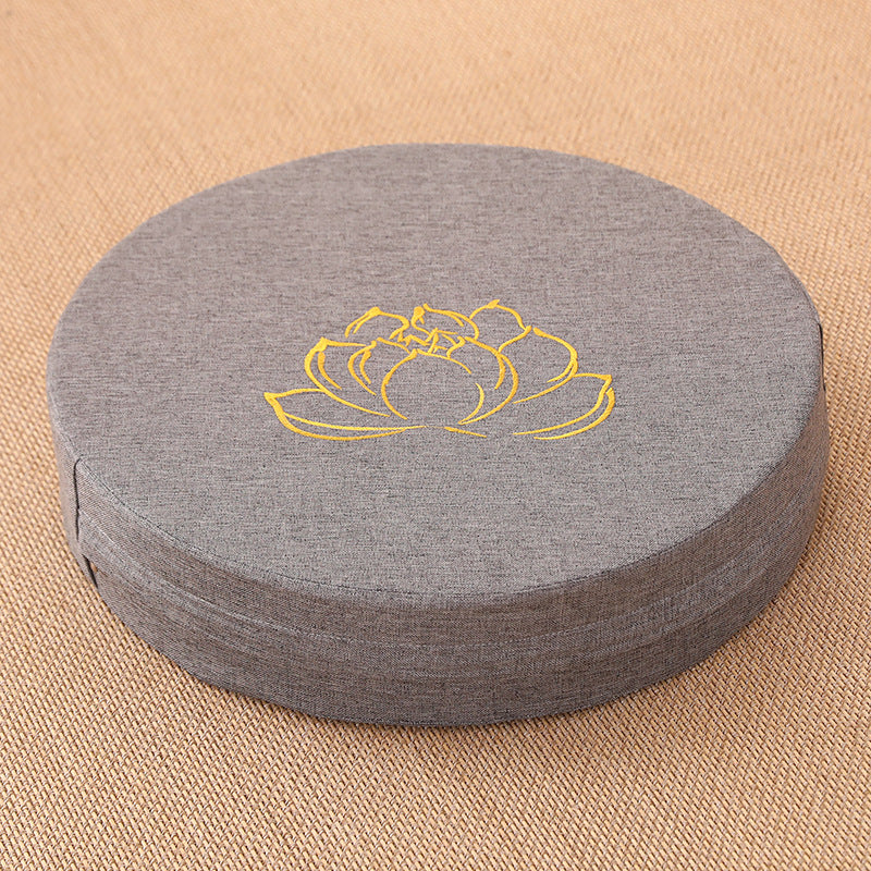 Zensoullab Japanese Style Tatami Mat Futon Cushion Thickened Stool Removable and Washable Window Cushion round Meditation Cushion Meditation Pray Cushion