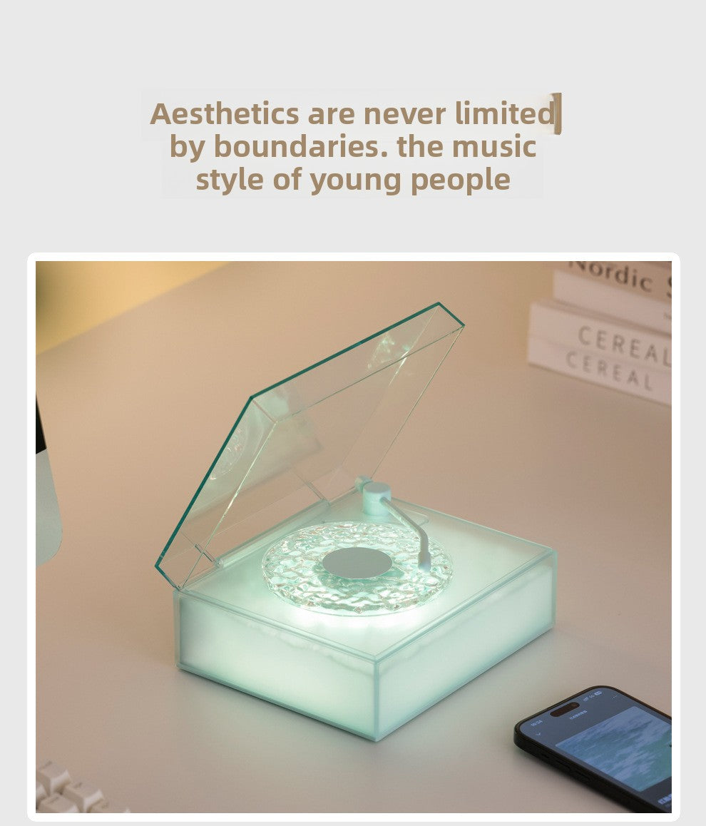 zensoullab2025 New High-Quality Water Ripple Bluetooth Speaker Wireless Portable Desktop Projection Gift for Friends Audio