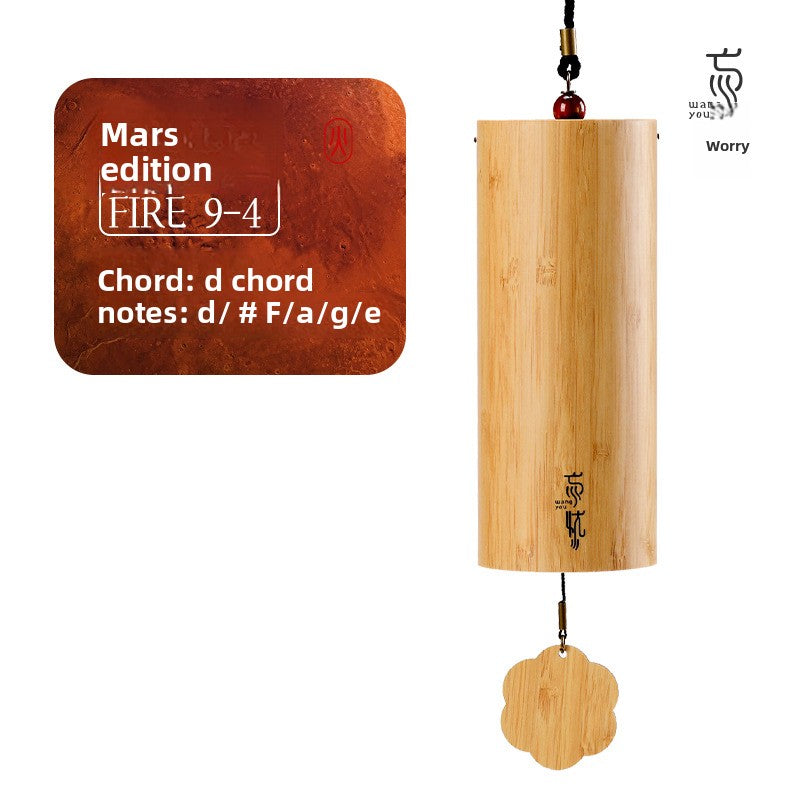 zensoullab Lu Ruzhu Bamboo Wind Chime Chord Japanese Retro Bell Yoga Balcony Outdoor Four Seasons Healing Home Decoration Pendant