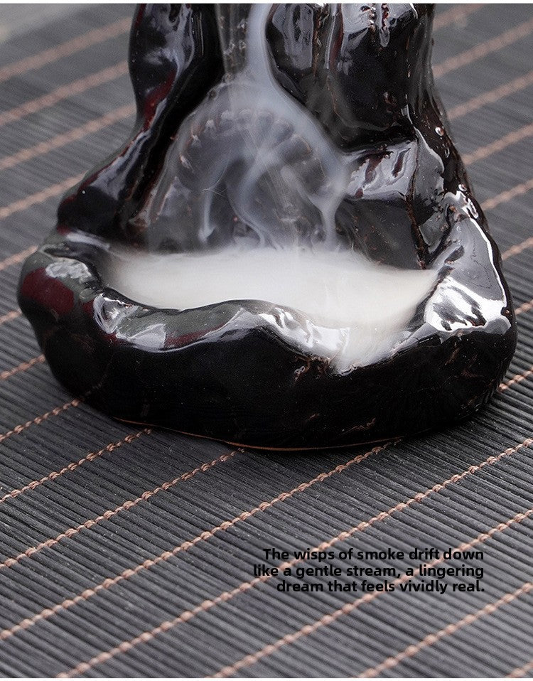 zensoullab Ceramic Backflow Incense Burner Creative Home Office Incense Decoration Incense Burner Direct Supply One Piece Supply