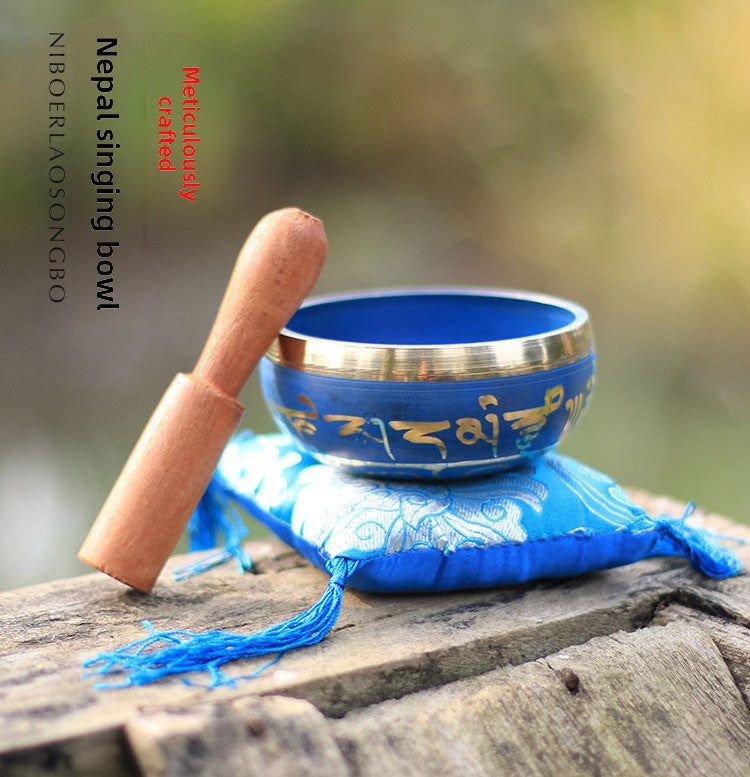 zensoullab Nepal Handmade Buddha Sound Bowl Chanting Bowl Singing Bowl Yoga Meditation Bowl Copper Chime Ritual Bowl Healing Buddha Sound Bowl