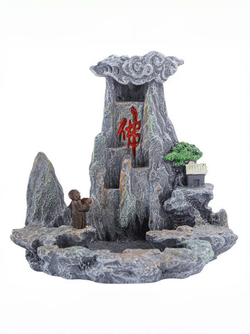 zensoullab Resin Backflow Incense Burner for Home Indoor Tower Incense Burner Sandalwood Burner Creative Personalized Aromatherapy Ornament Chinese Style