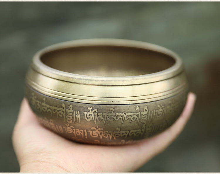 Zensoullab Nepal Buddha Statue Himalaya Bowl Singbowl Yoga Meditation Spa Calm Ear Picking Healing Class Copper Bowl Ornaments