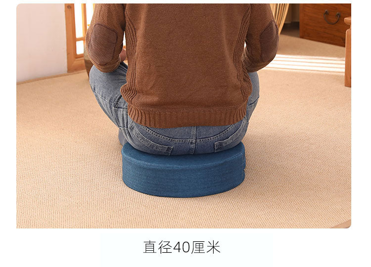 Zensoullab Japanese Style Tatami Mat Futon Cushion Thickened Stool Removable and Washable Window Cushion round Meditation Cushion Meditation Pray Cushion