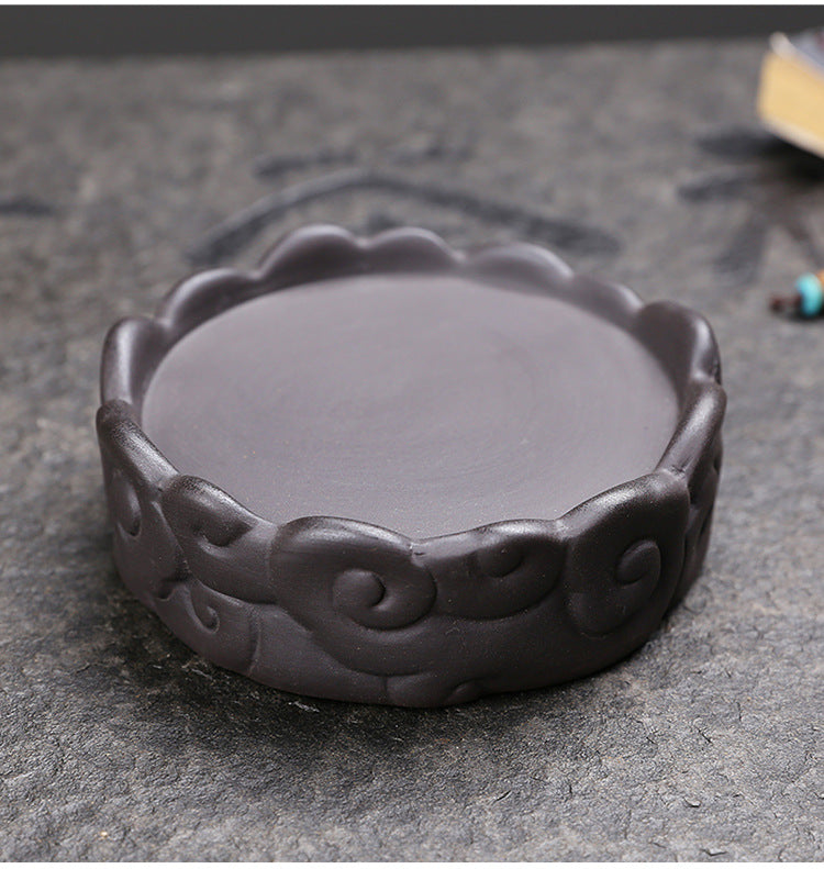 zensoullab Original Purple Clay Mountain Water Backflow Incense Burner Creative Cloud Windproof Cover Backflow Incense Burner Hot