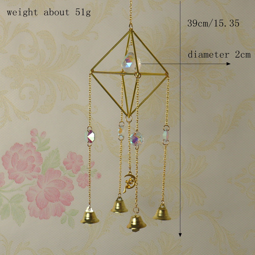 zensoullab Crystal Sun Catcher Air Rack Natural Crystal Ball Lighting Prism Pendant Crystal Hanging Garden Decoration