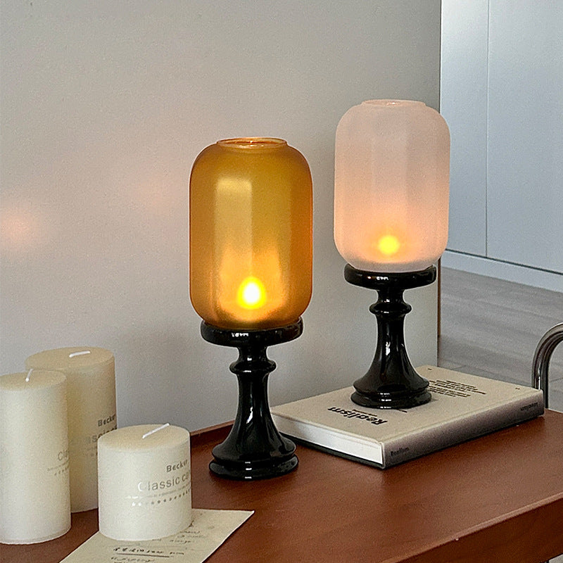Zensoullab Chinese Style Incense Candle Holder Chinese Zen Antique Lampshade Ceramic Decoration Tea Room Atmosphere
