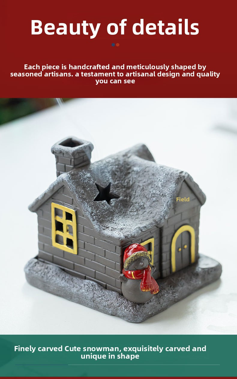 zensoullab Christmas themed ceramic incense burner