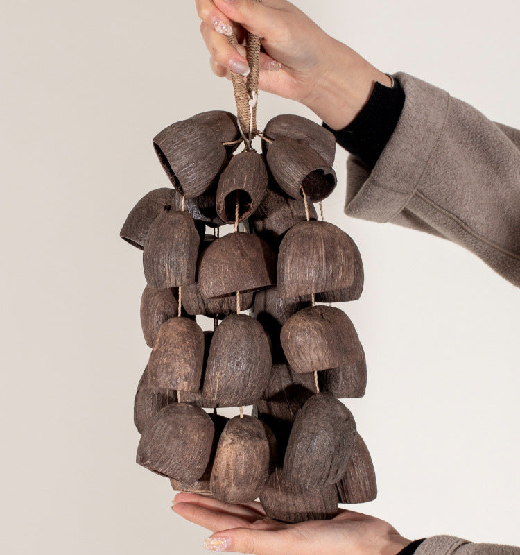 Zensoullab South African Fruit Shell Water Bell Tong Handbell Plant Fruit Shell Concert Niche Accompaniment Sound Beam Hand-Cranking Healing Wind Chimes
