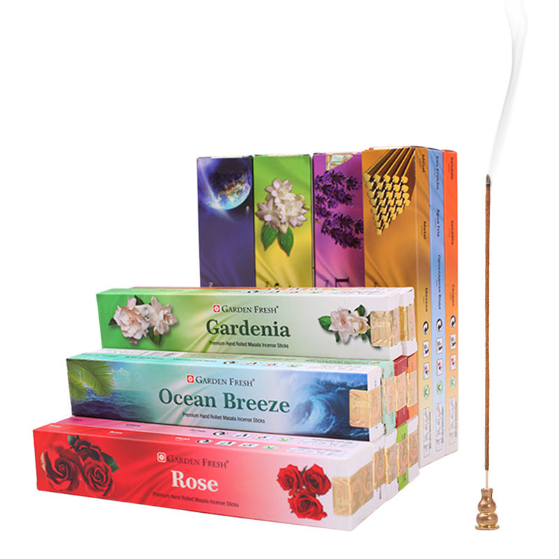 zensoullabGF Hot-Selling Indian Incense 18 Flavors Masala Handmade Sandalwood Agarwood Imported Aromatherapy Incense Stick Tibetan Incense