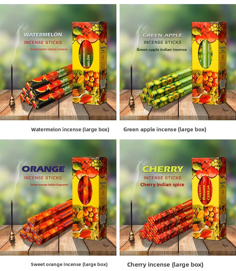 zensoullab Indian Incense 7 Fragrance Fruit Series Authentic Imported Indian Incense Incense Stick Fragrant Fresh