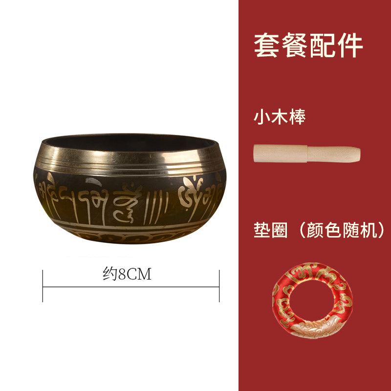 Zensoullab Nepal Buddha Bowl Van Gogh Bowl Yoga Meditation Buddha Copper Bowl Xizang Himalaya Bowl Singing Bowl Hot Sale Direct Supply