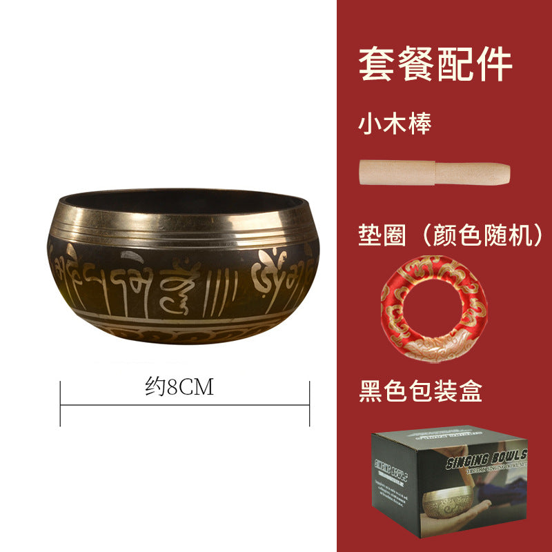 Zensoullab Nepal Buddha Bowl Van Gogh Bowl Yoga Meditation Buddha Copper Bowl Xizang Himalaya Bowl Singing Bowl Hot Sale Direct Supply